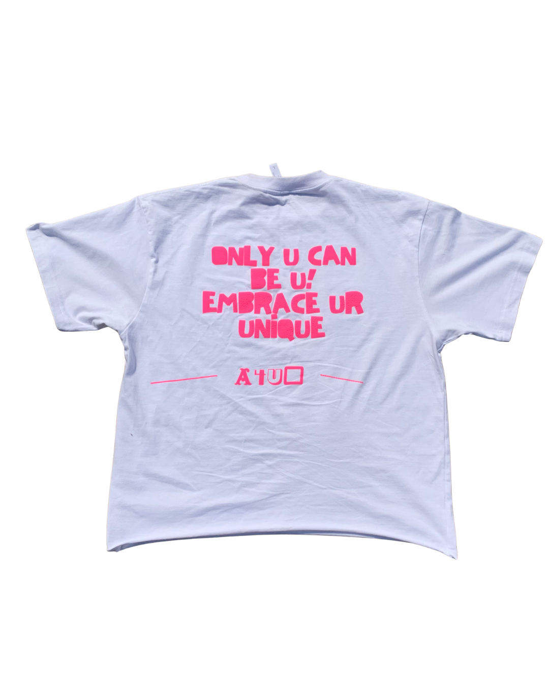 Embrace Ur Unique Puff White Tee