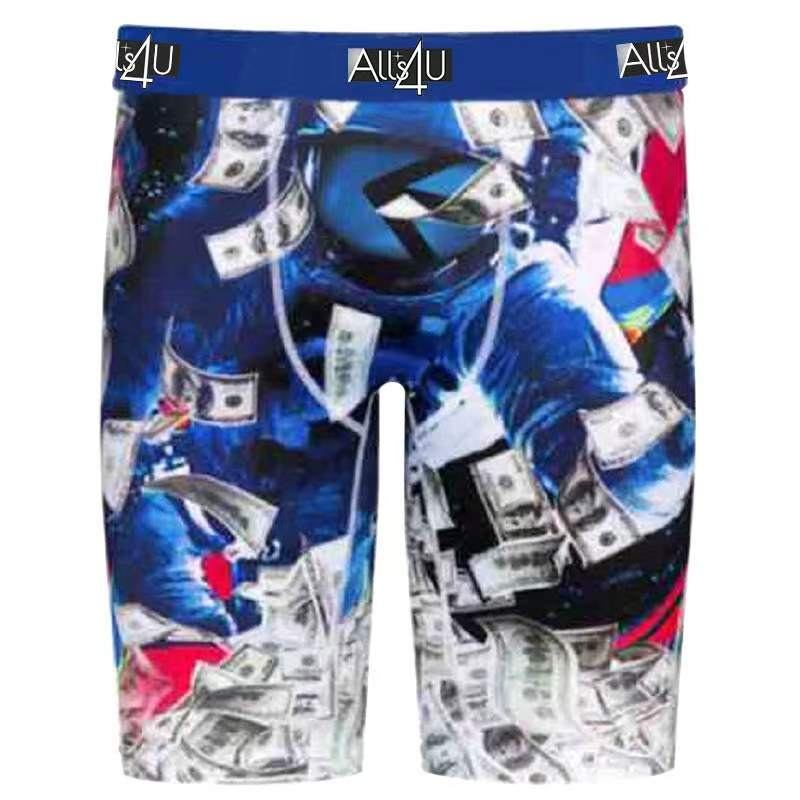 Alls4U Boxer Briefs Blue "Money rain"