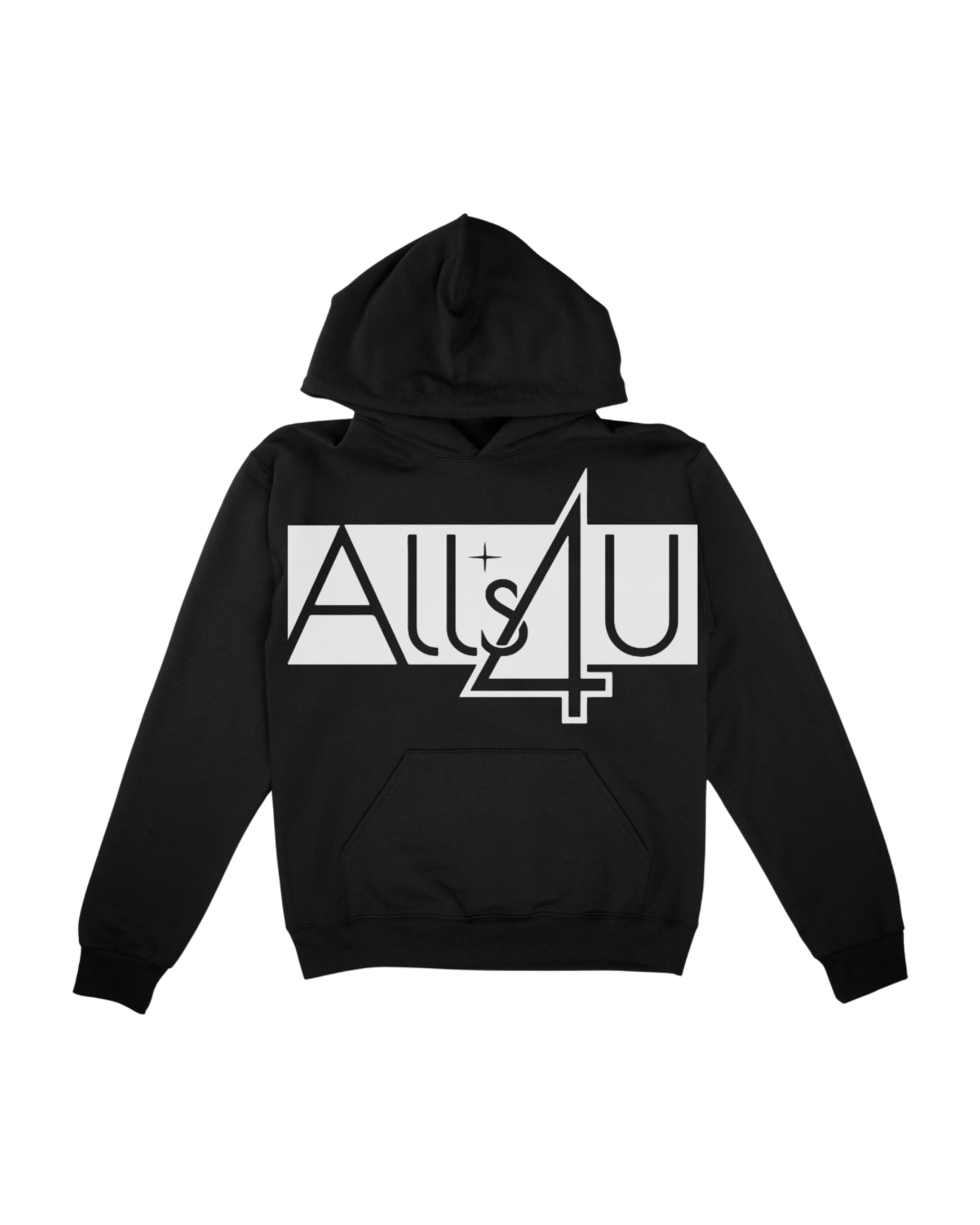 ALLS4U SIGNATURE VIBE BLACK HOODIES