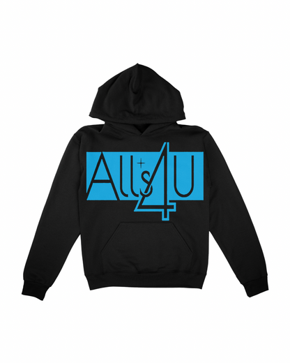 ALLS4U SIGNATURE VIBE BLACK HOODIES