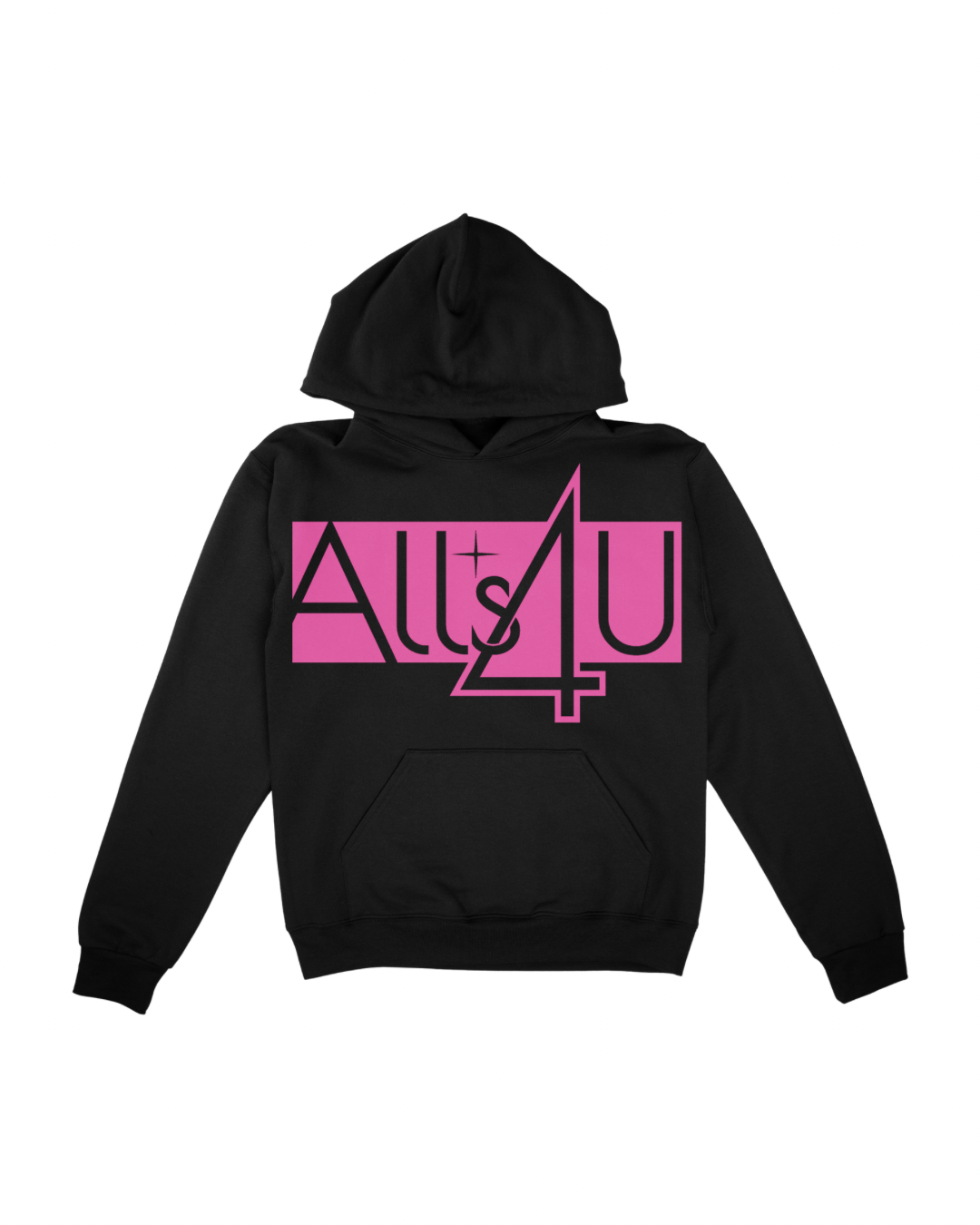 ALLS4U SIGNATURE VIBE BLACK HOODIES