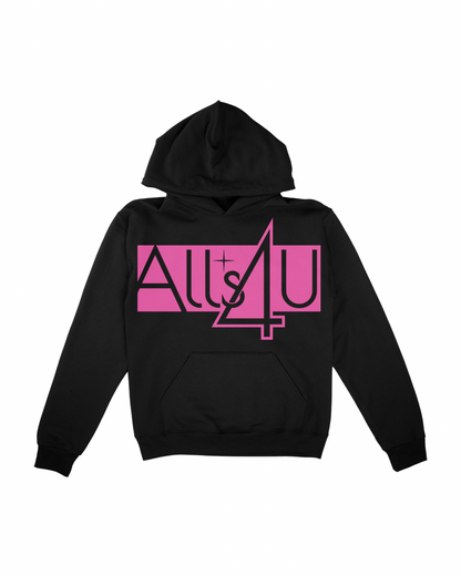 ALLS4U SIGNATURE VIBE BLACK HOODIES