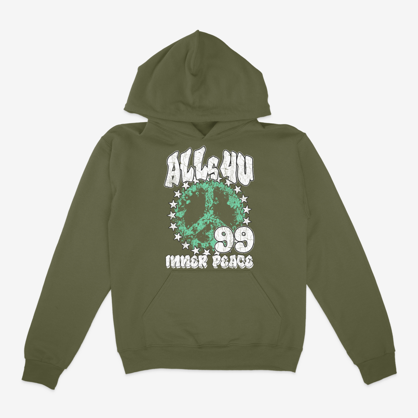 "Galactic Harmony: The ALLS 4U Celestial Peace Hoodie