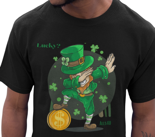 Black "Lucky" unisex T shirt